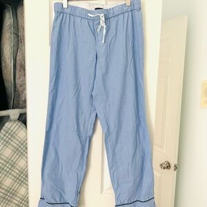 J. Crew Light Blue Drawstring Pajama Lounge Pants M like new